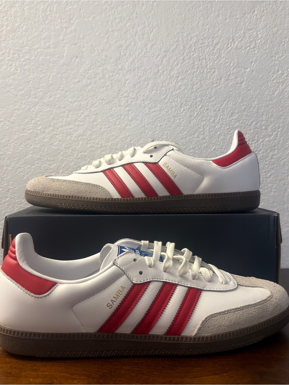 Adidas Samba OG 'White Better Scarlet' IG1025 Size 12.5